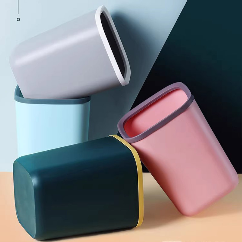 Garbage bin, household large bathroom, kitchen, pressure ring garbage bin, living room garbage bin