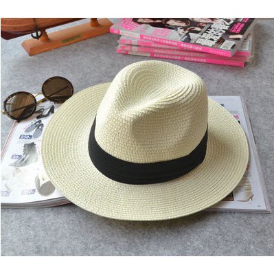 Mũ cói PANAMA unisex vành rộng