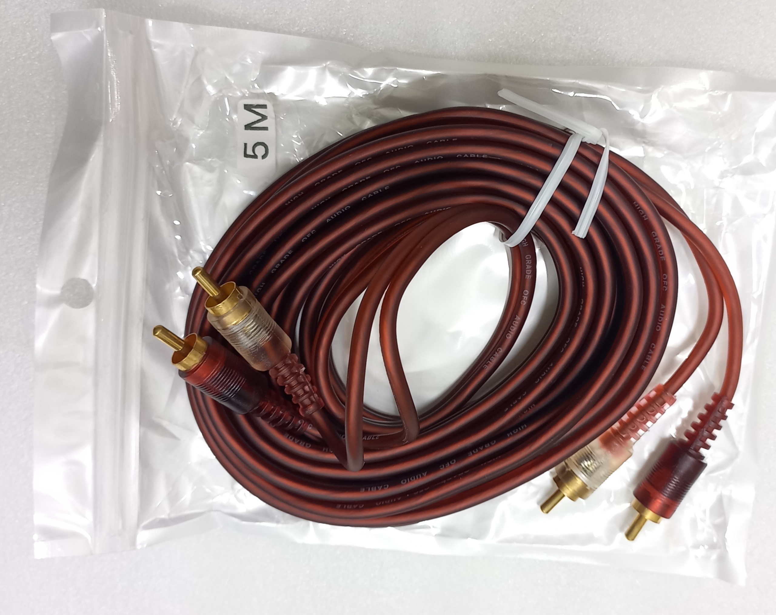 Cáp loa 4 đầu hoa sen RCA dài 5M/10M cao cấp (Dây AV 4 đầu)