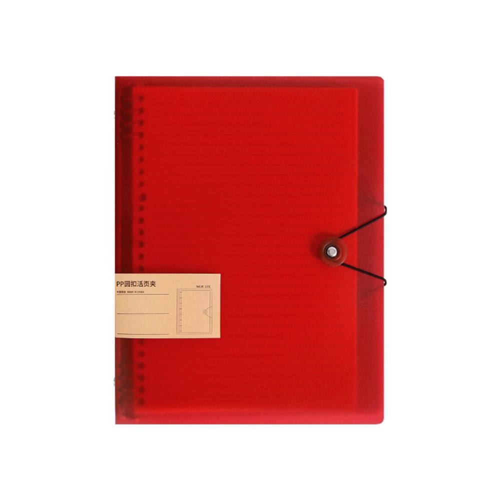 File Organizer Inner Cover A5/B5/A4 Binder Cover 8 Hole Notebook Binder ...