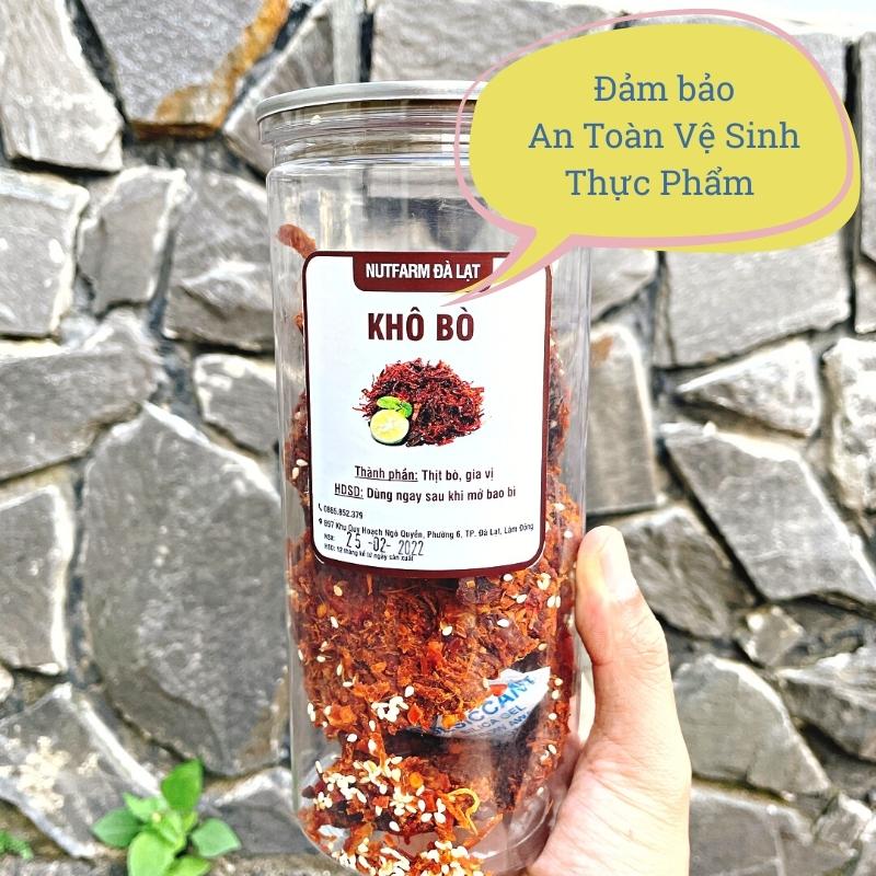 Khô bò miếng NutiFarm 220gr đặc sản đà lạt