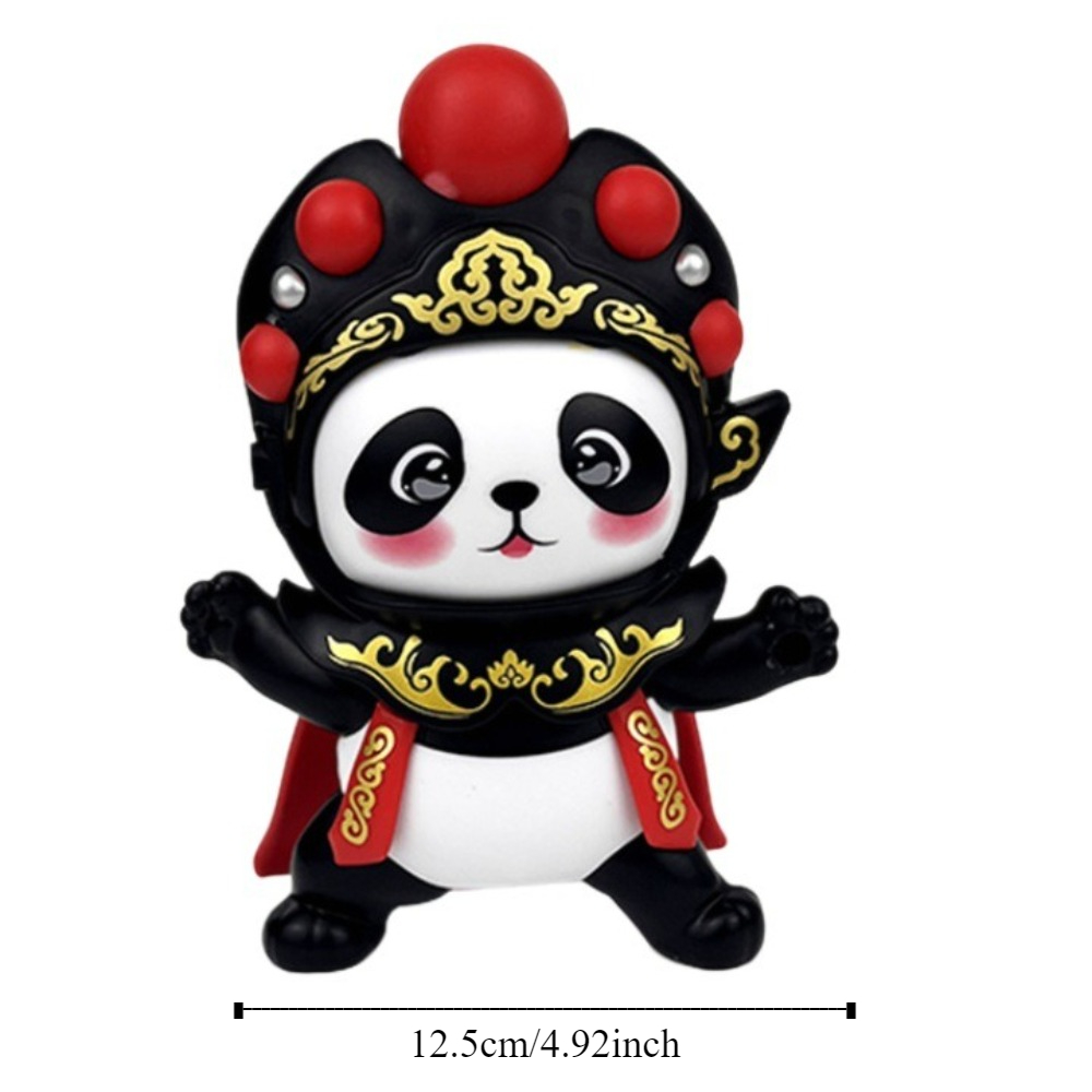 Collectible Model Peking Opera Figure Opera Face Changing Doll Traditional National Culture Panda Face-changing Toy Doll Sichuan Opera DIY Crafts Opera Face Makeup Toy Kids Playing Supplies