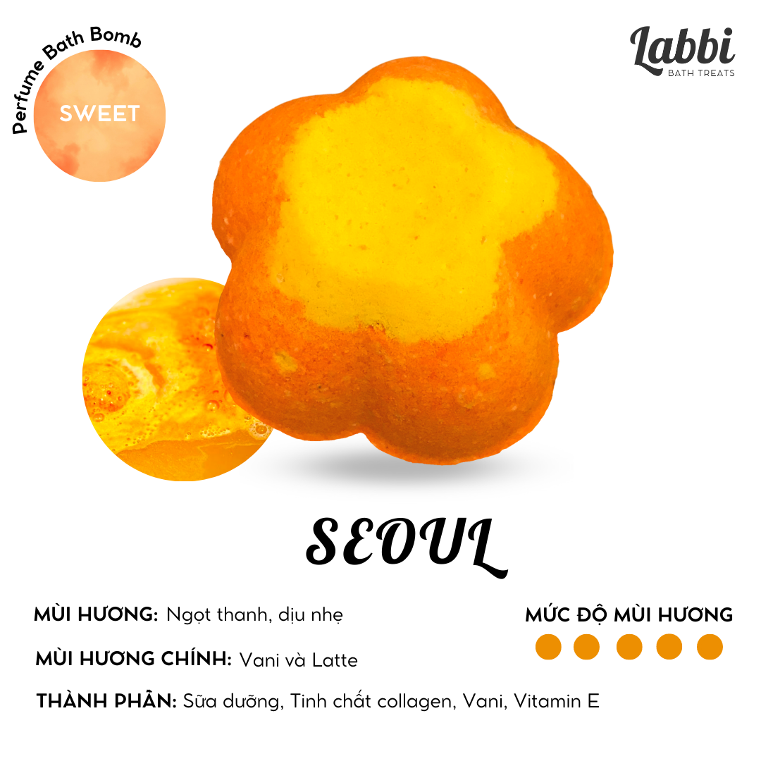 Seoul bath bomb / viên sủi bồn tắm / bom tắm