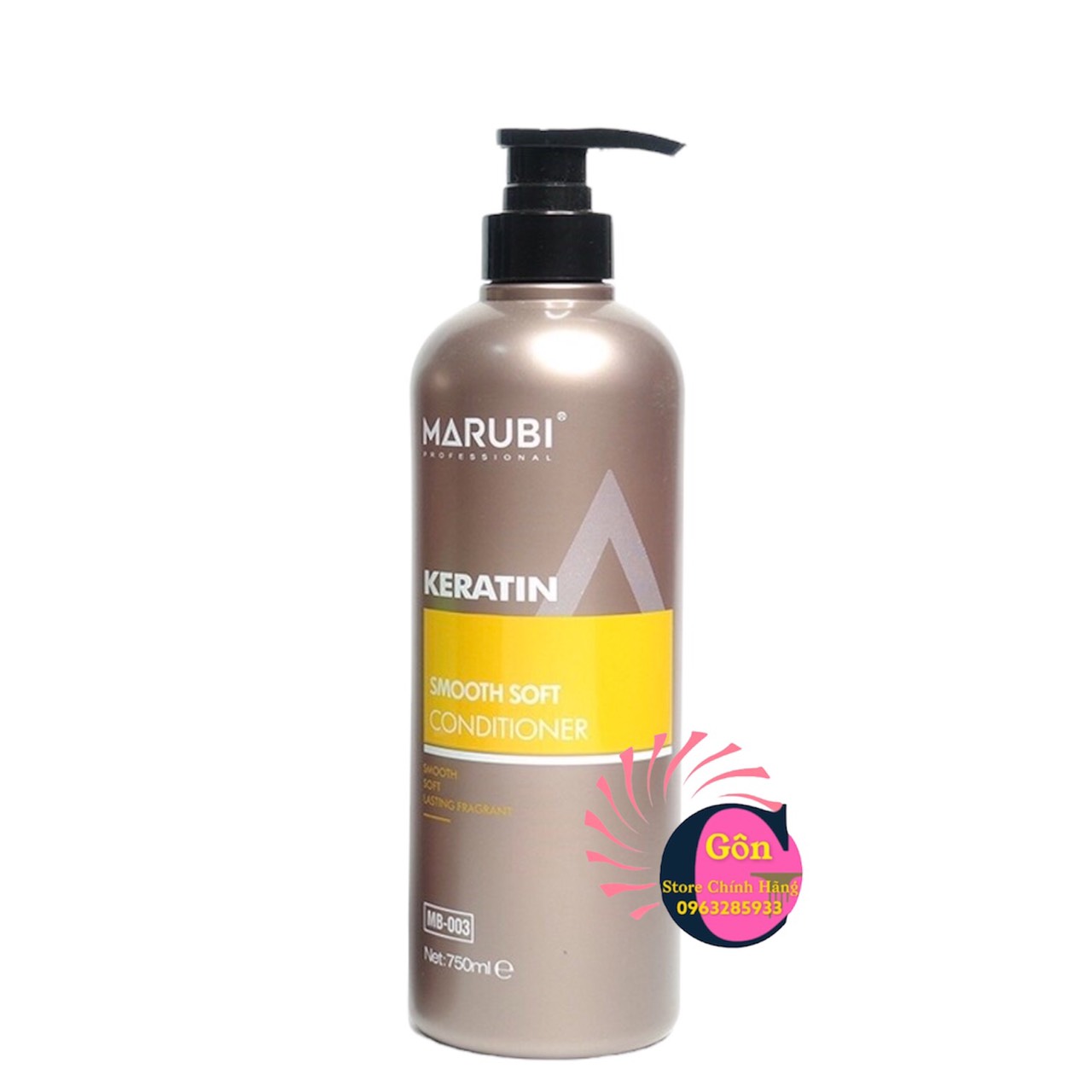 Bộ Dầu Gội - Xả Marubi Keratin Siêu Mượt 750ml X 2