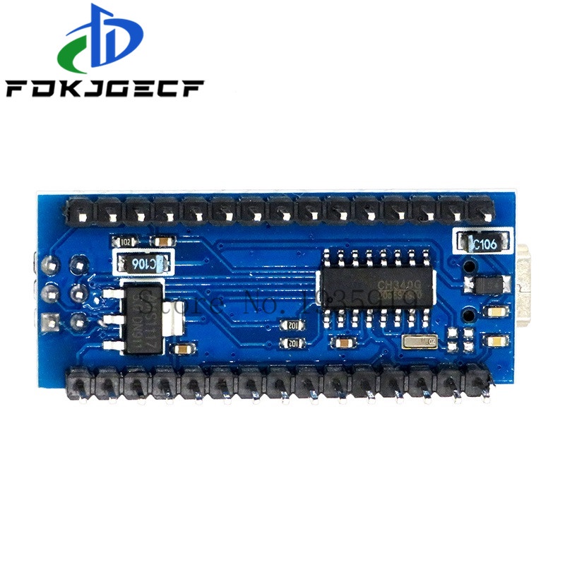 Nano V3.0 điều khiển Bộ chuyển đổi thiết bị đầu cuối bảng mở rộng Nano IO lá chắn miếng mở rộng đơn giản cho Arduino AVR atmega328p mạch tích hợp
