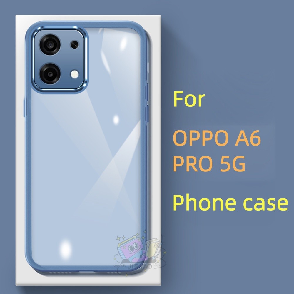 【Design】For OPPO A6 PRO 5G Phone case transparent Lens protector Thermoplastic Polyurethane Geometric Novel Anti-fingerprint Protective Case. 