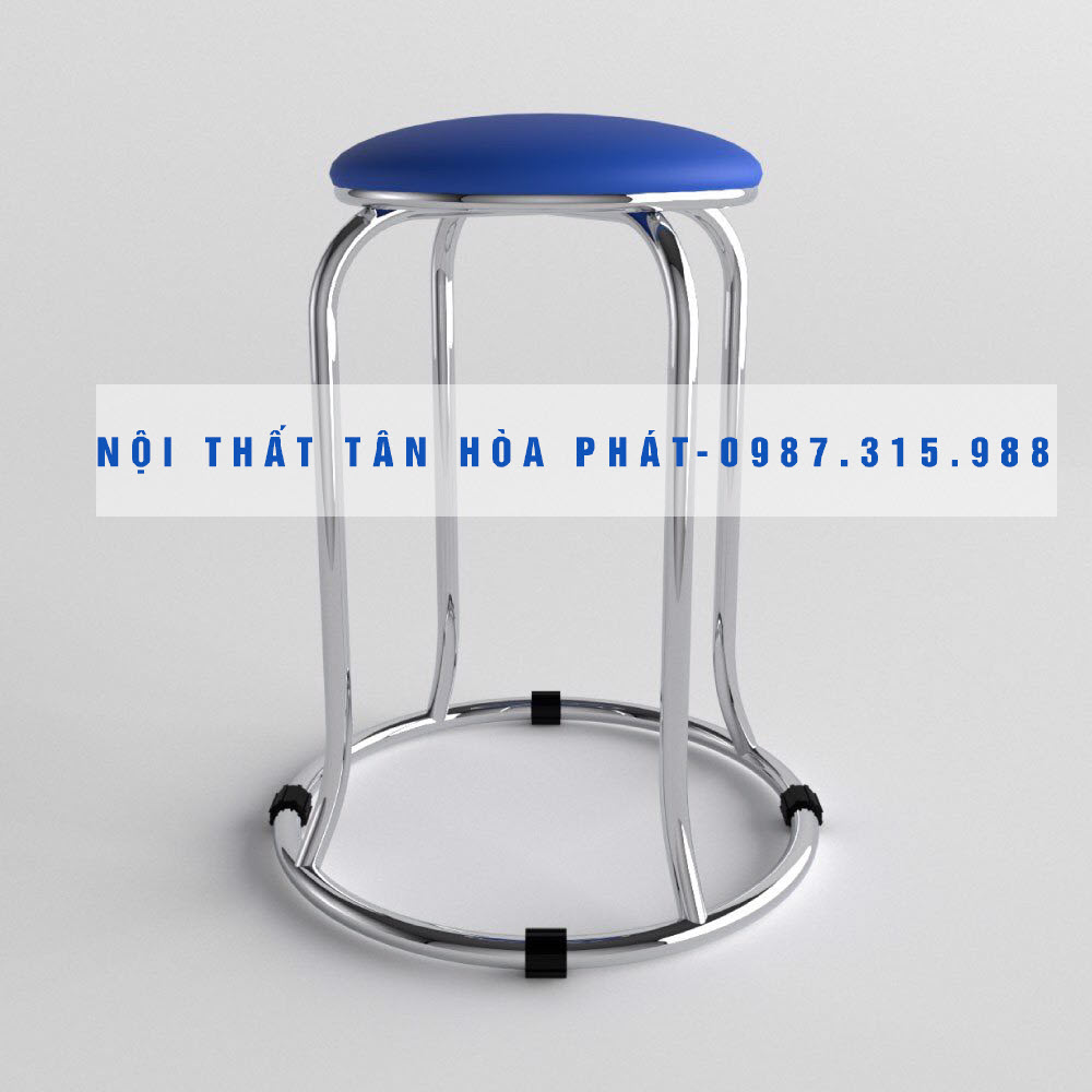 Ghế đôn có nệm inox 304 (SL 10 cái)  TÂN HÒA PHÁT