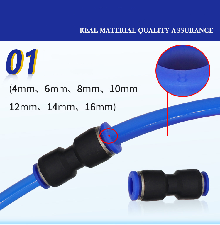 Combo 10 nối thẳng ống 4mm, 6mm, 8mm,10mm.10mm,12mm
