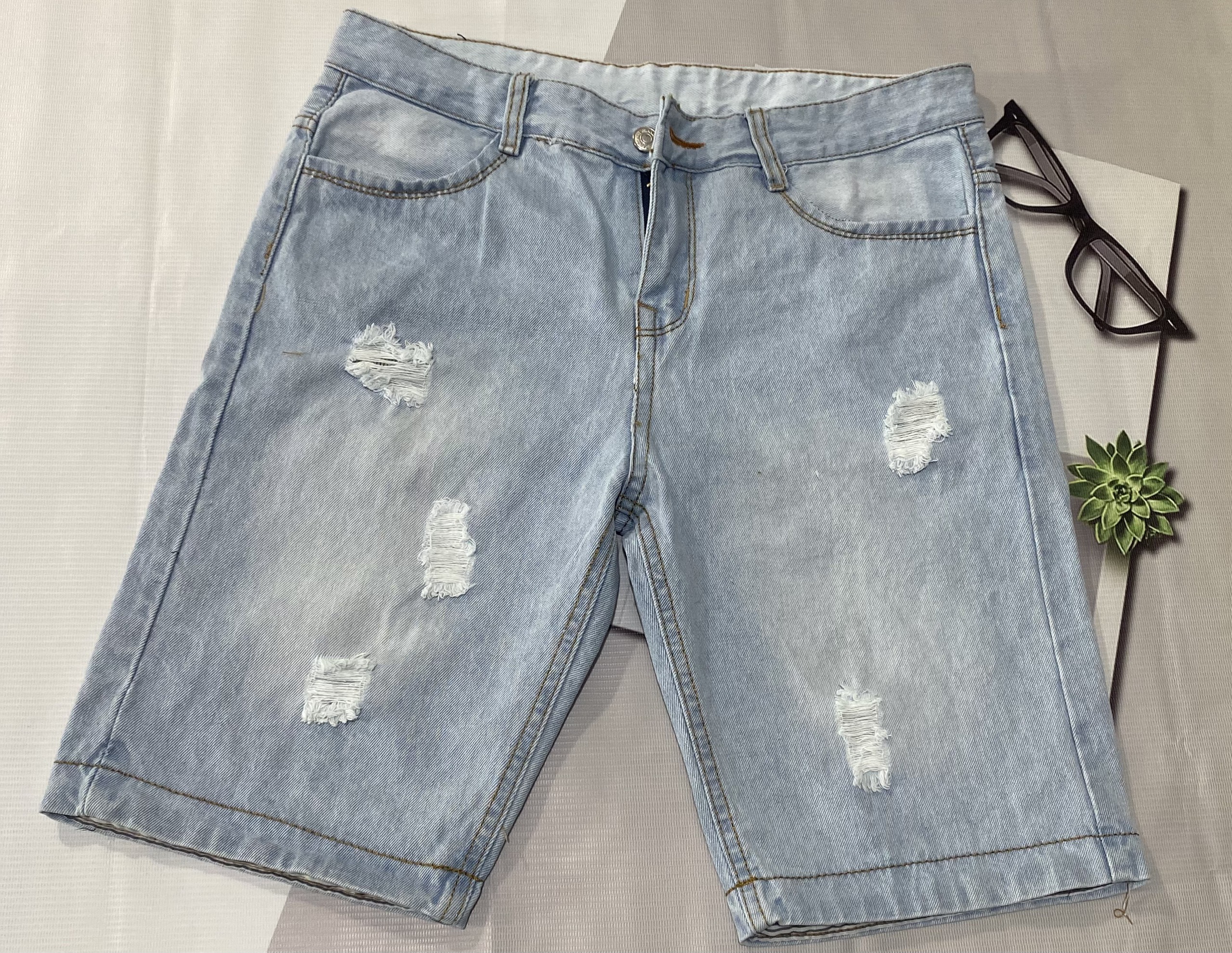 [HCM]Quần Short Jean Nam Cotton Cao Cấp ht