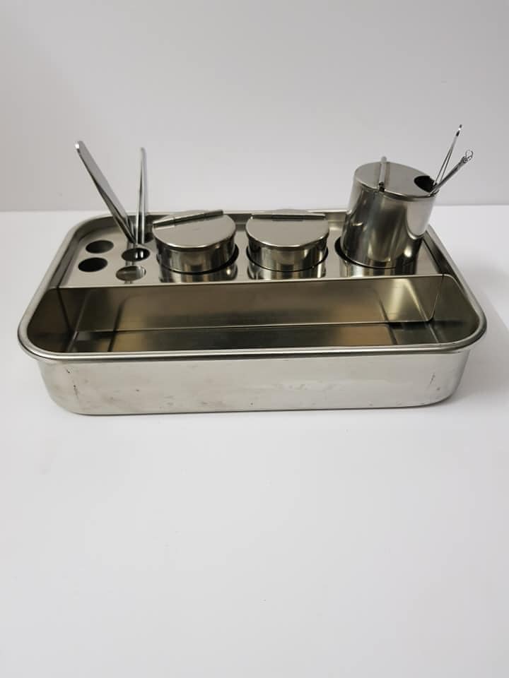 Khay inox đa năng đựng dụng cụ y tế, spa
