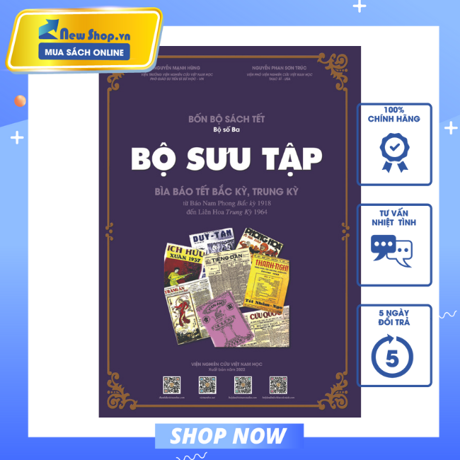 Bốn bộ sách tết - bộ số 3 - bộ sưu tập bìa báo tết bắc kỳ, trung kỳ - newshop