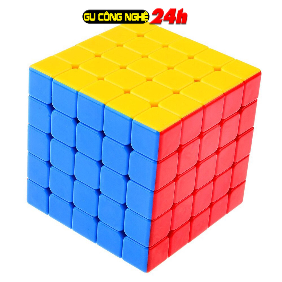 Rubik 5x5 cao cấp giá rẻ, xoay mượt chất liệu nhựa ABS an toàn cho bé, đồ chơi giáo dục phát triển trí óc