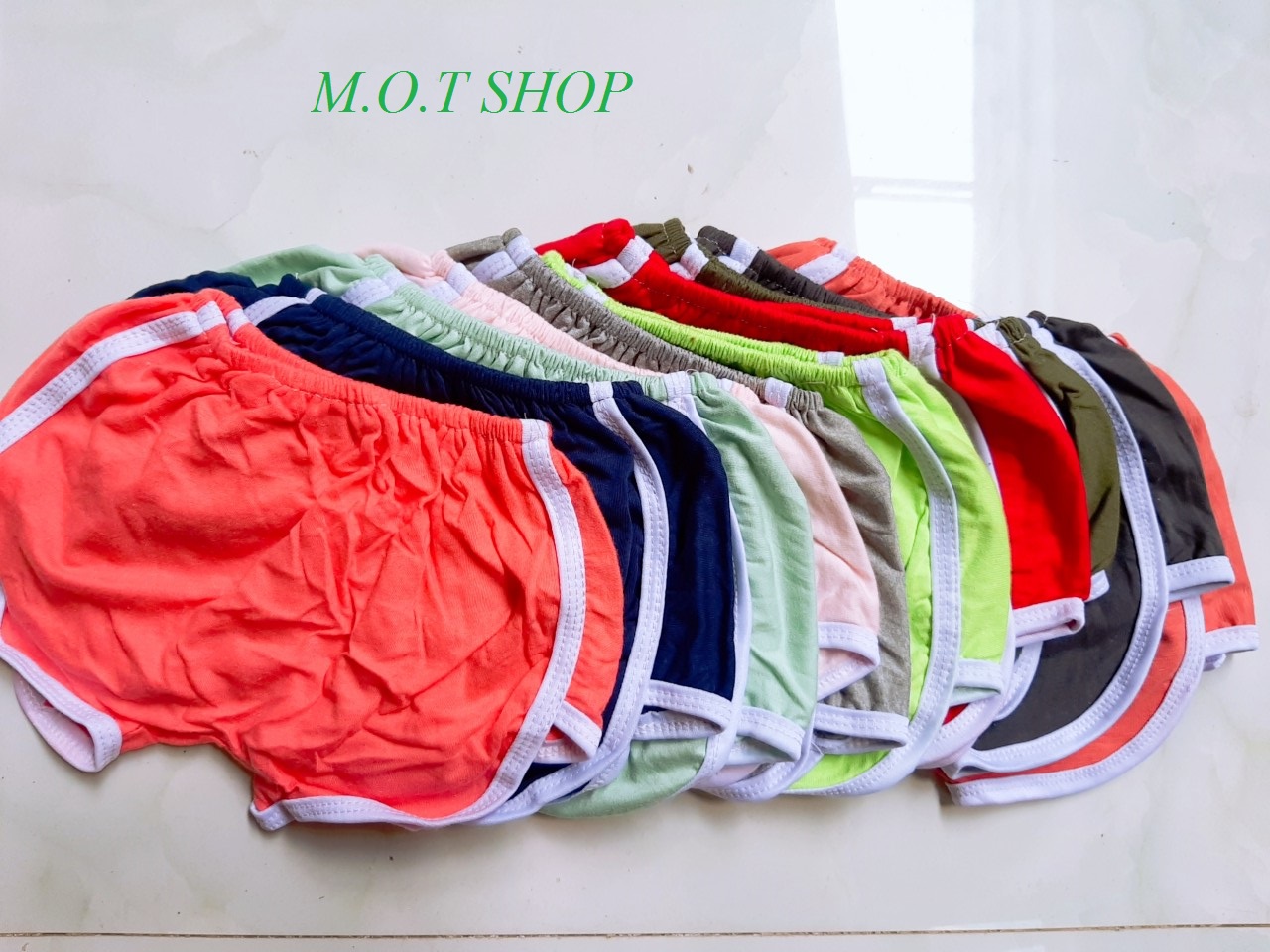 Sét 10 quần đùi bí cho bé trai và bé gái (quần chục)