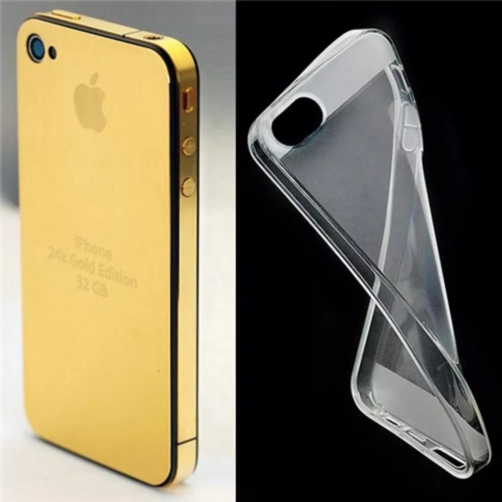 Ốp Silicon Iphone 4 / Iphone 4S Trong Suốt