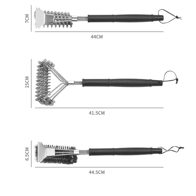 Stainless steel cleaning brushes, kitchen cleaning tools, pot bottoms, decontamination wire brushes, grill grill nets, wire brushes