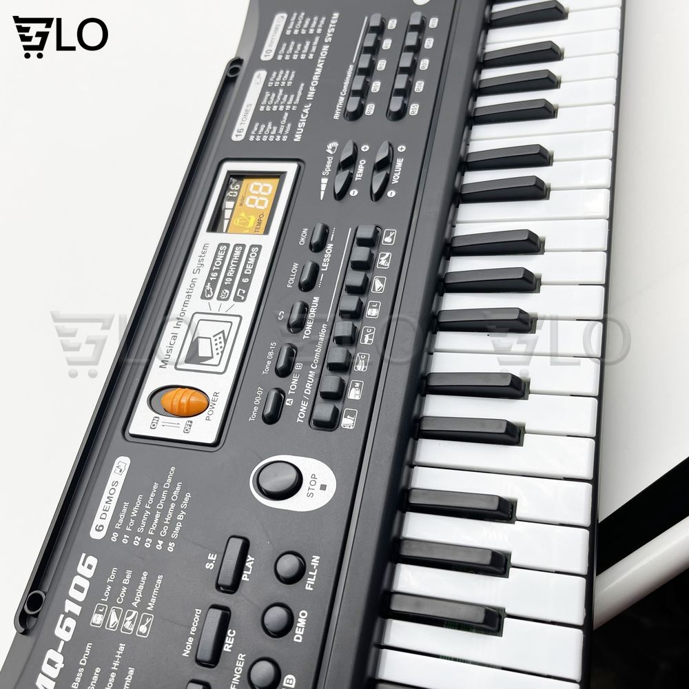 Đàn Piano Electronic Keyboard 61 Phím Kèm Mic Cho Bé