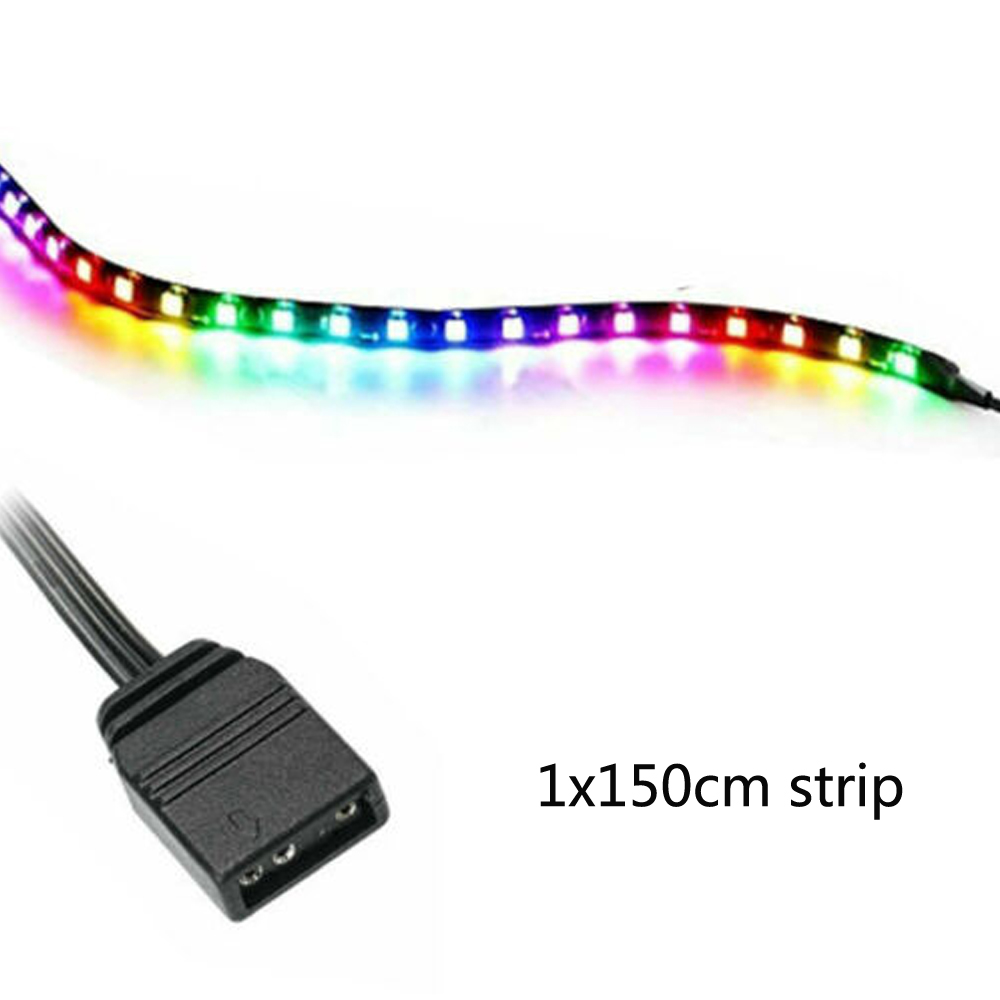 3pin Argb Led Headers Ws2812b Ws2812 Ic Addressable Rgb Led Strip Pixel For Pc Computer Case Mainboard Panel Header 5v Data Gnd. 
