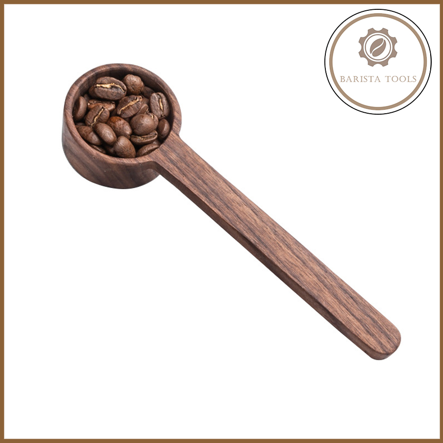 Thìa gỗ óc chó đong cà phê định lượng 20g | Dụng cụ barista