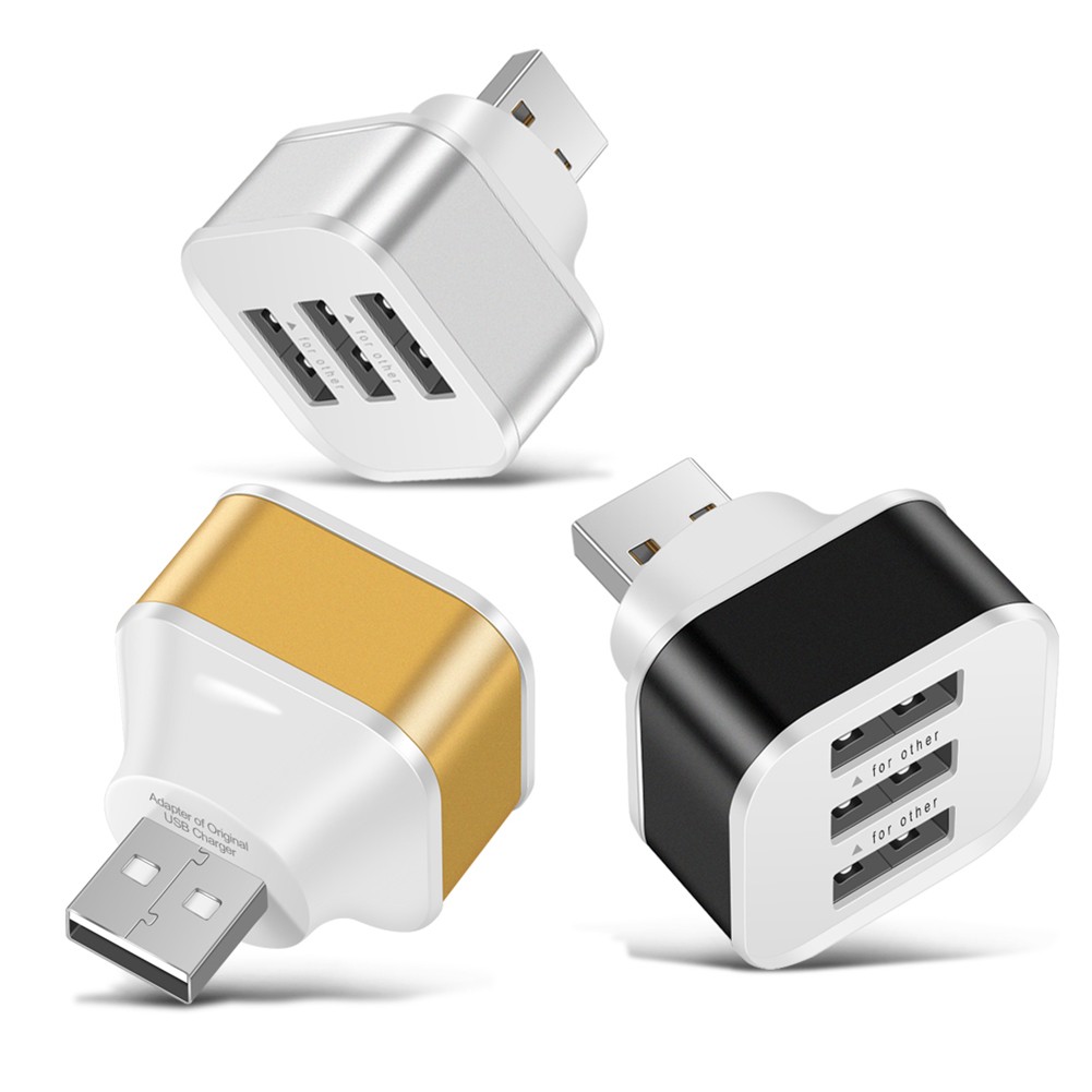Multi Functional USB Adaptor with 3 Ports for Easy Connection and Charging