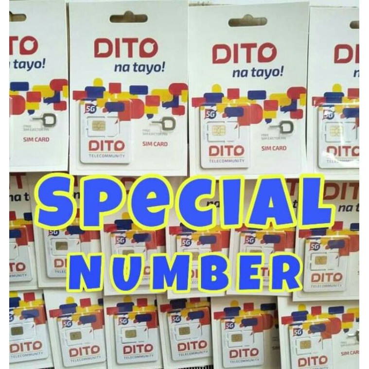 DITO Special Number Simcard 5G Fastest Network With 1GB Free DATA ...