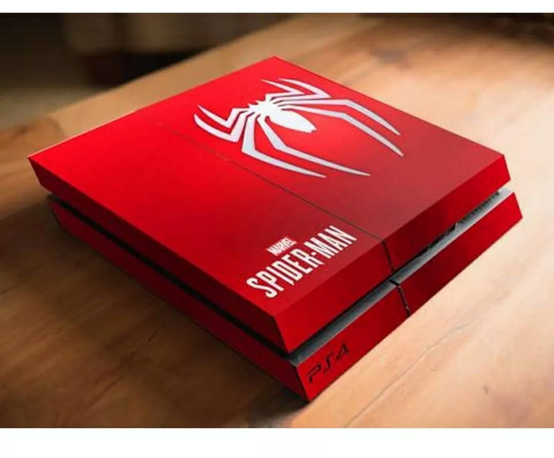 ps4 fat spider skin with 2 controller skin ( not pouch ). 