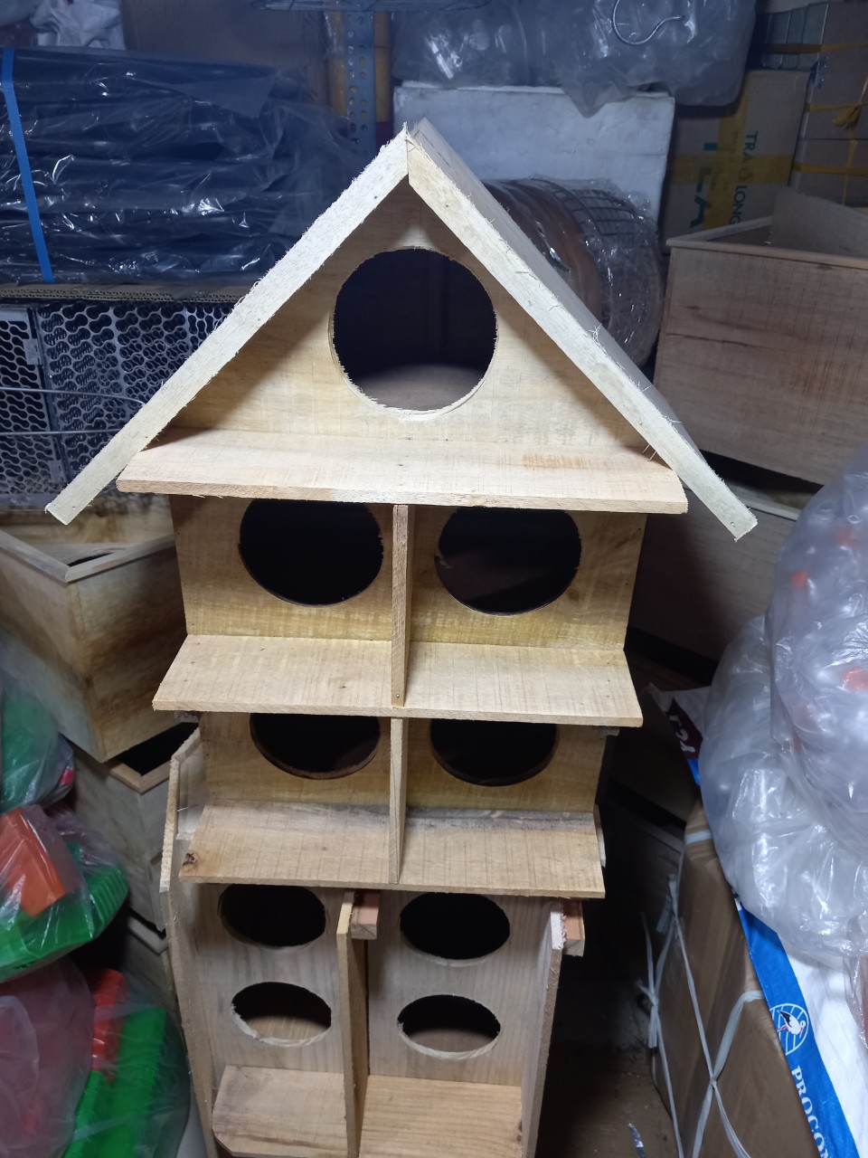 Chuồng chim bồ câu bằng gỗ 5 lỗ