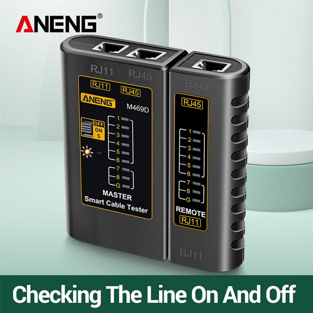 Aneng M469d Rj45 Rj11 Network Cable Tester Lan Cable Networking Wire ...