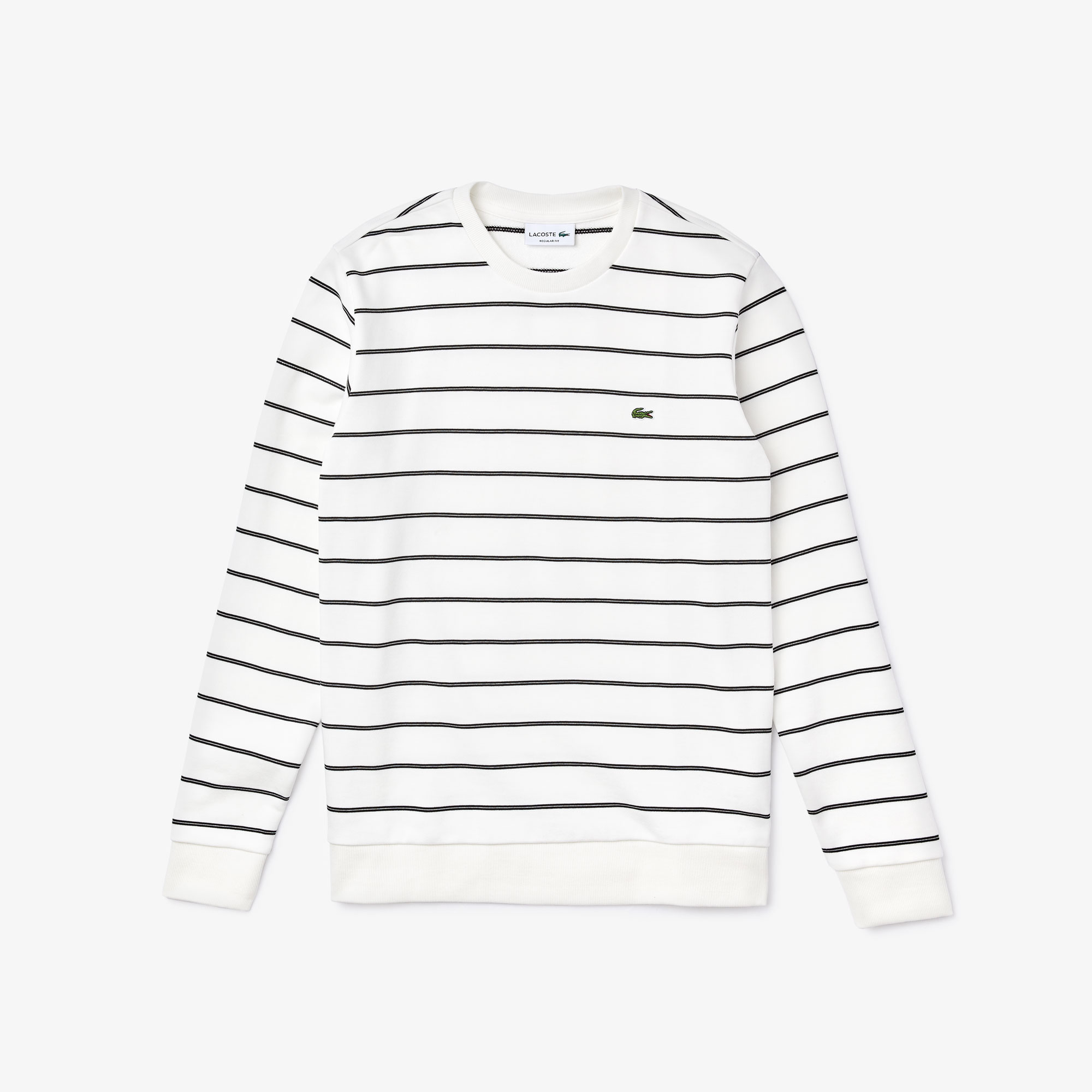 lacoste striped sweatshirt