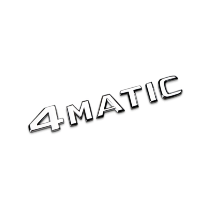 Decal tem chữ nhựa abs 4matic dán xe đuôi ô tô g30209