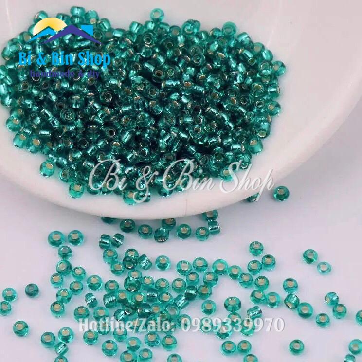 45g hạt cườm tấm 2mm màu thủy đính kết trang phục thời trang, làm phụ kiện handmade