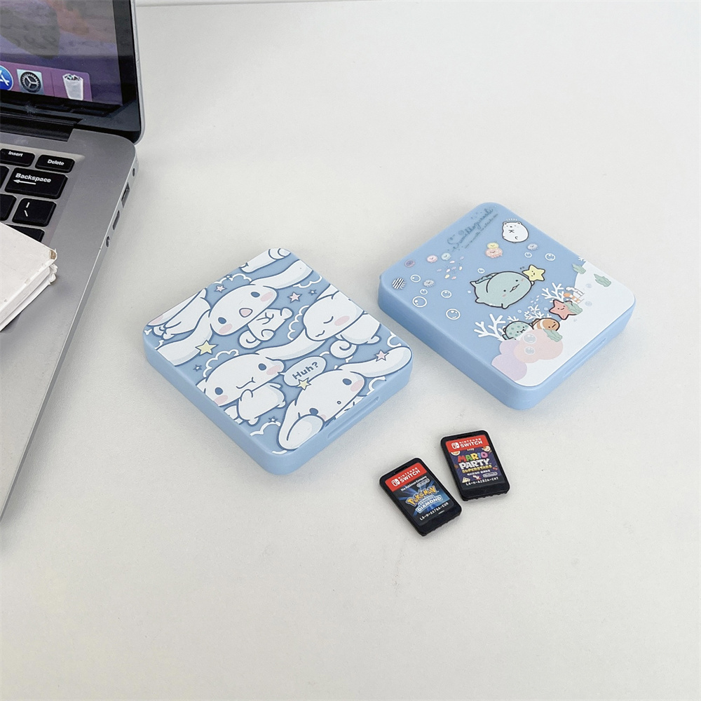 Oriobaoao Switch Game Console Accessory Magnetic Game Memory Cards Micro SD Case Holder for Nintendo Switch Memory Card Storage Box
