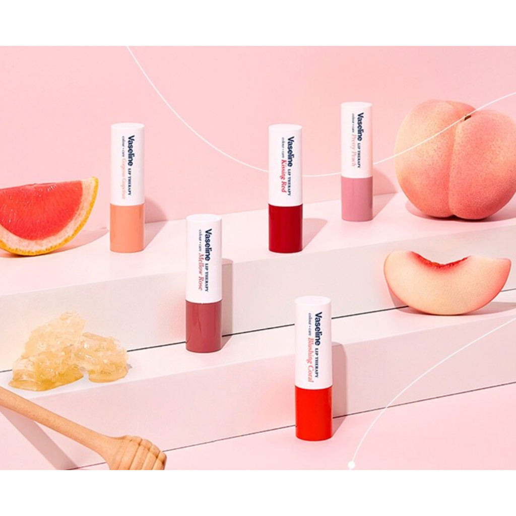 Son dưỡng Vaseline Lip Therapy Colour + Care (bản Hàn đủ bill)
