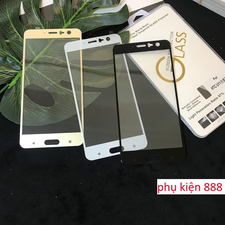 Combo kính cường lực và ốp silicon htc u11 full màn - cb082
