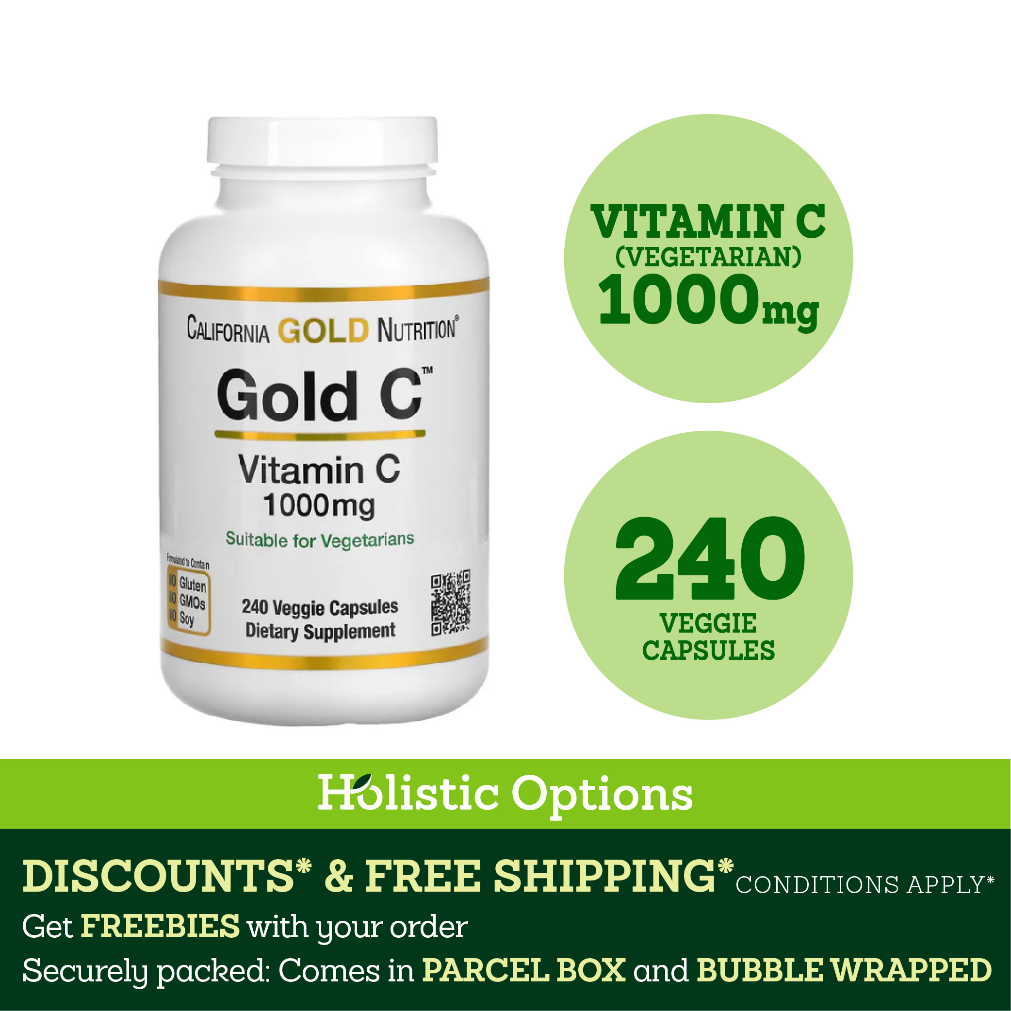 [Authentic] California Gold Nutrition, Gold C, Vitamin C, 1,000 mg, 240 ...