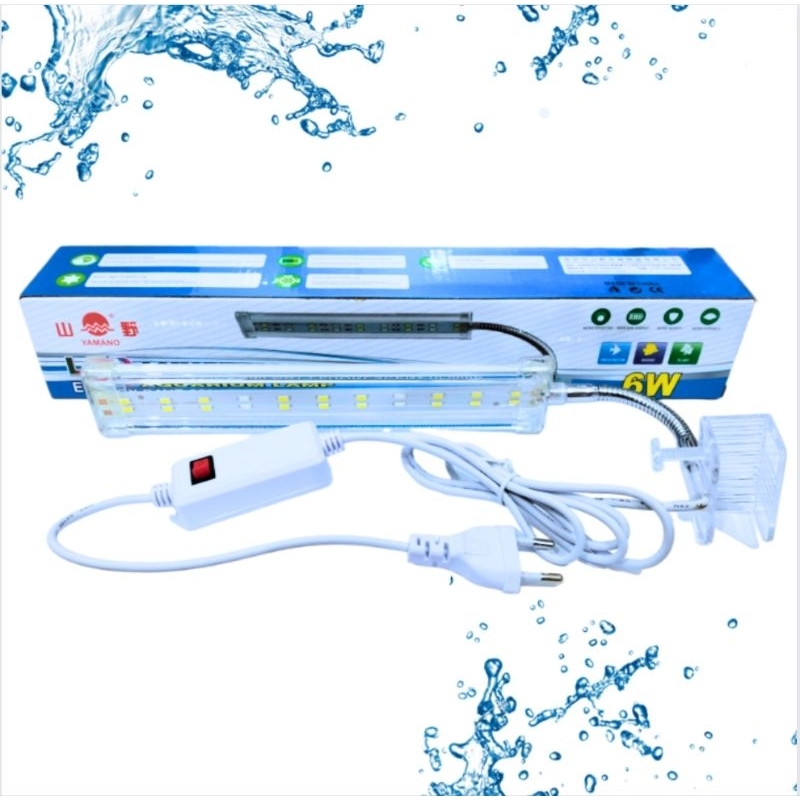 YAMANO 6 WATT Lampu Led Jepit Aquarium Aquascape