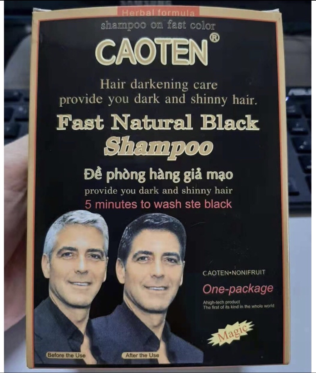 (10 gói/hộp) Dầu gội là đen CAOTEN