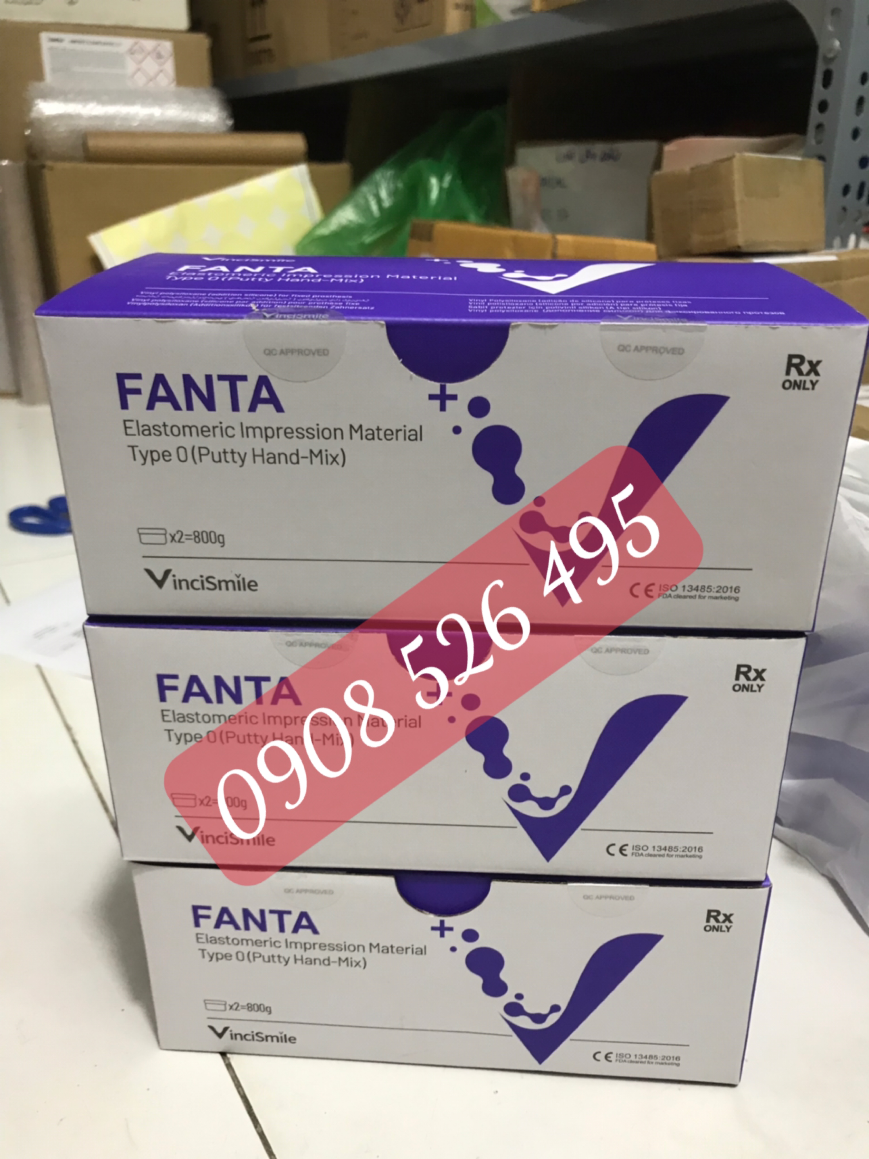 Cao su đặc nha khoa Fanta (400g:400g)