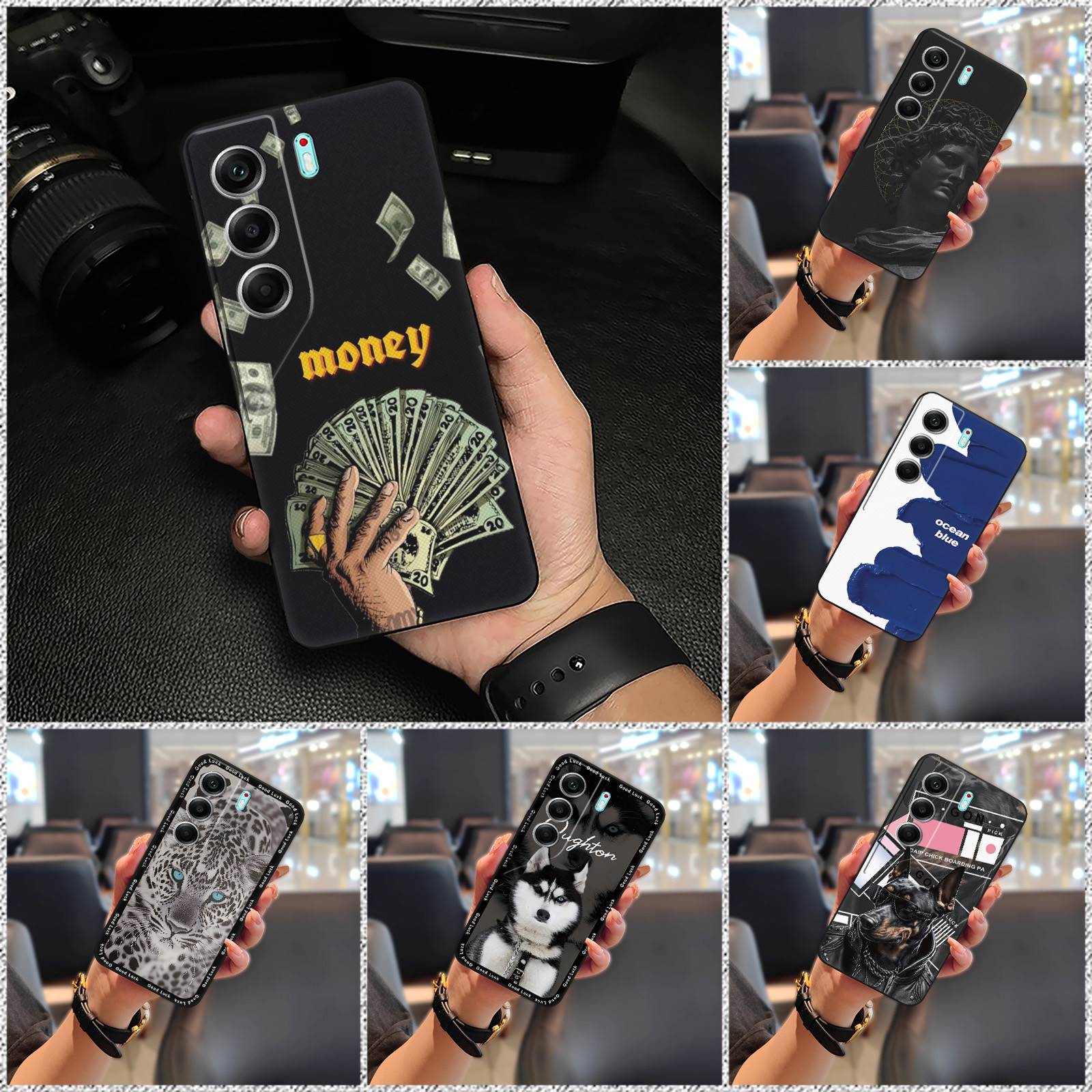 Silicone%20Fashion%20Design%20Phone%20Case%20For%20Tecno%20Camon40%20Pro%204G/CM6%20Protective%20Durable%20Shockproof%20Anti-knock%20Graffiti%20-%20Image%204