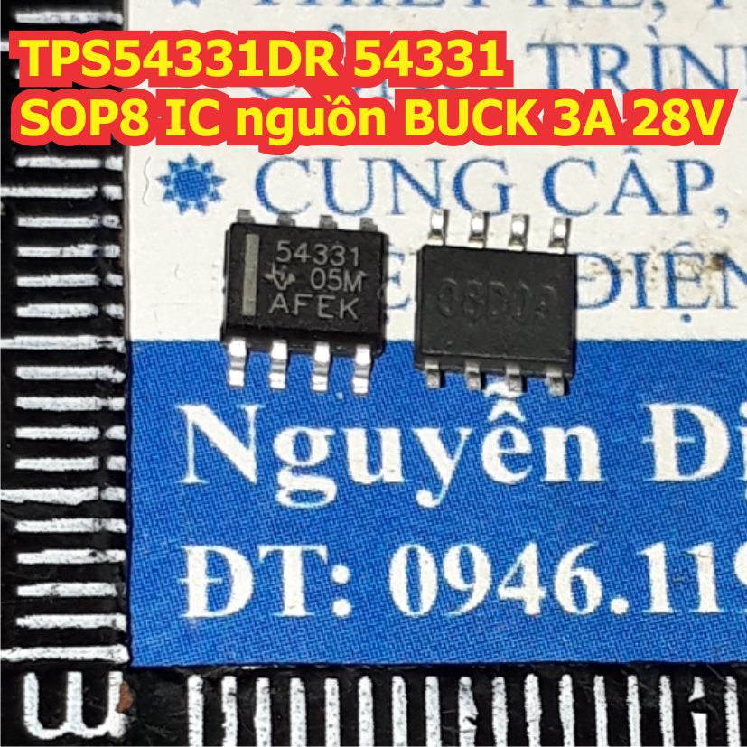 2 con tps54331dr tps54331 54331 sop-8 ic nguồn xung, nguồn tổ ong buck 3a 28v kde2083