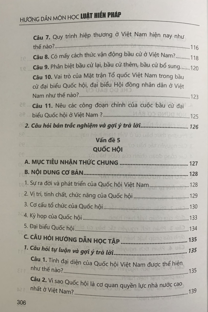 Hướng Dẫn Môn Học Luật Hiến Pháp