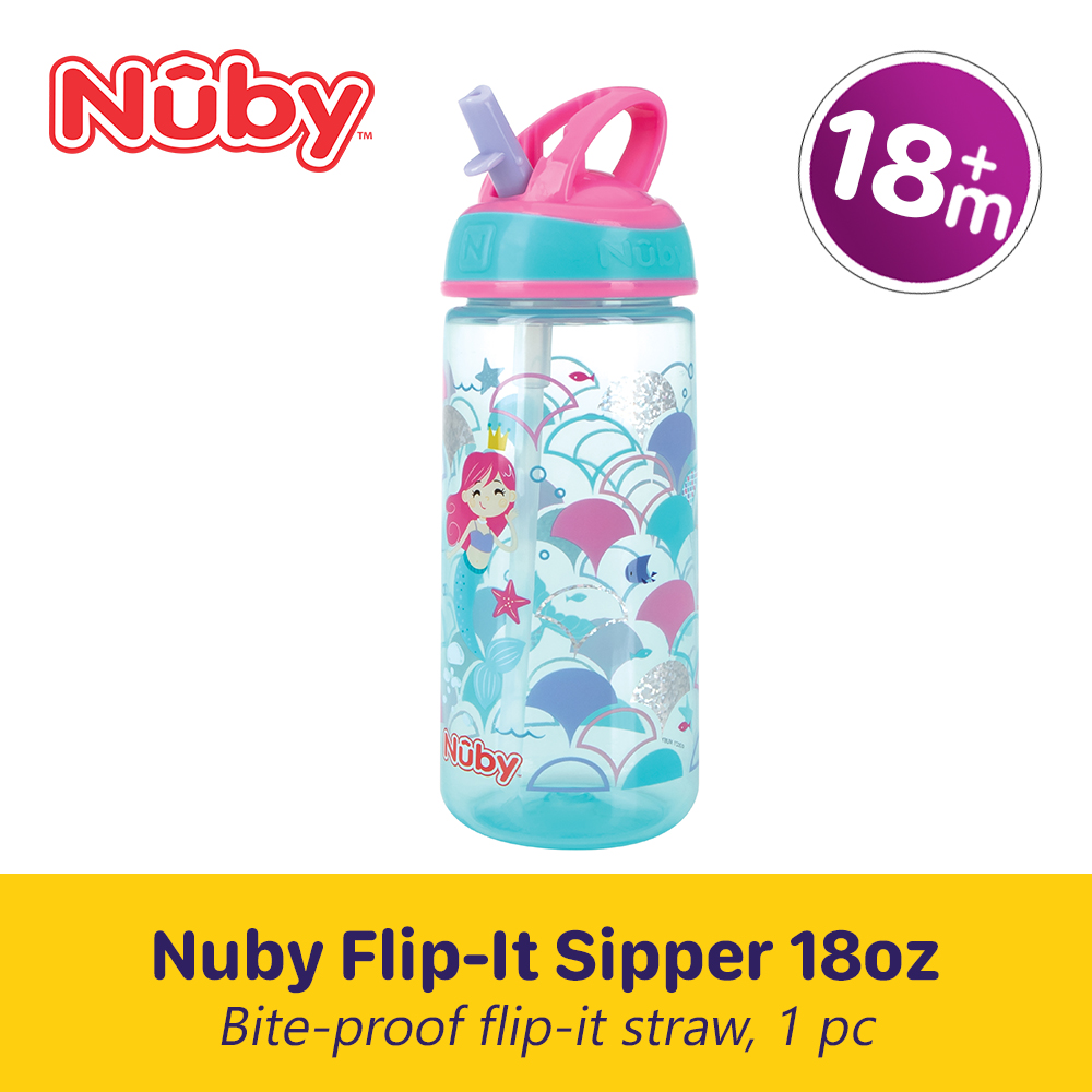 Nuby 18m+ FlipIt Hard Straw Toddler Cup Lazada PH