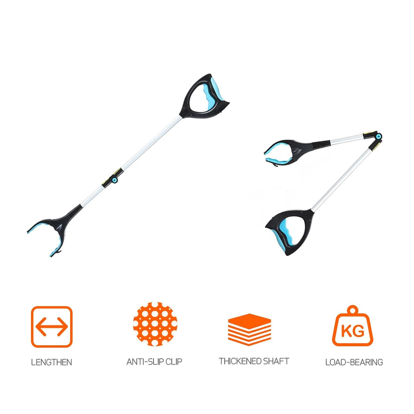Farfi Đáng tin cậy Bền Grabber Có Thể Gập Lại Grabber Reacher Công Cụ Với Ánh Sáng Trọng Lượng Nhẹ Thùng Rác Picker Cho Dễ Dàng Pick-up tay cầm dài Thiết Kế Đa Năng dụng cụ kẹp gắp