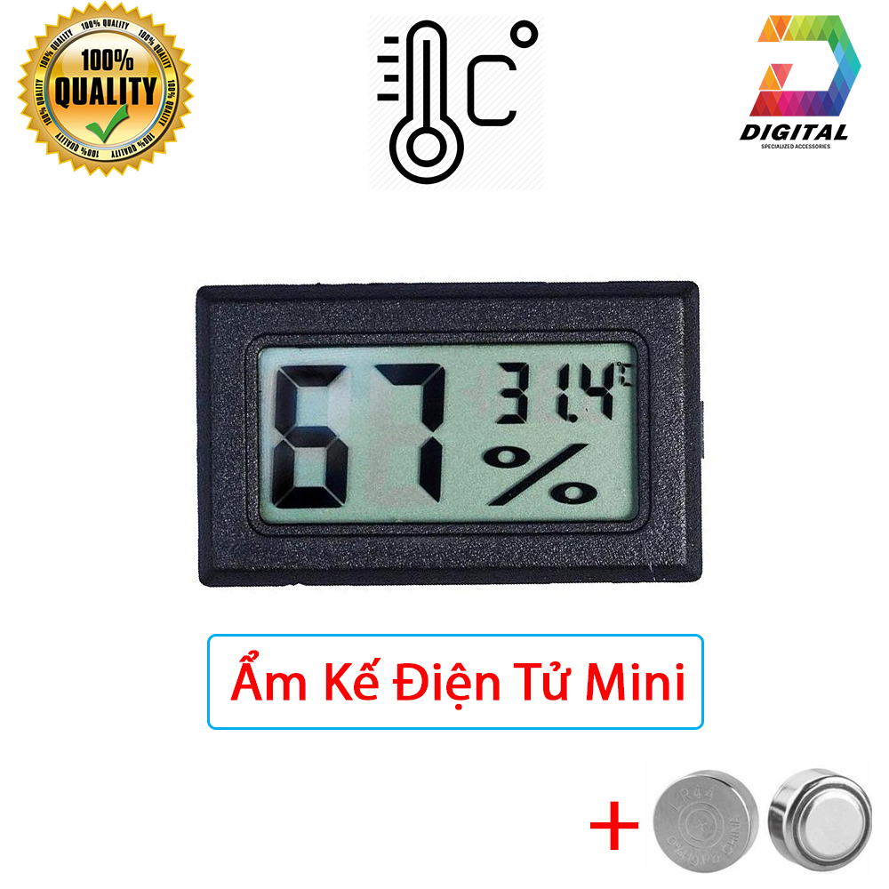 Nhiệt Ẩm Kế Điện Tử Mini