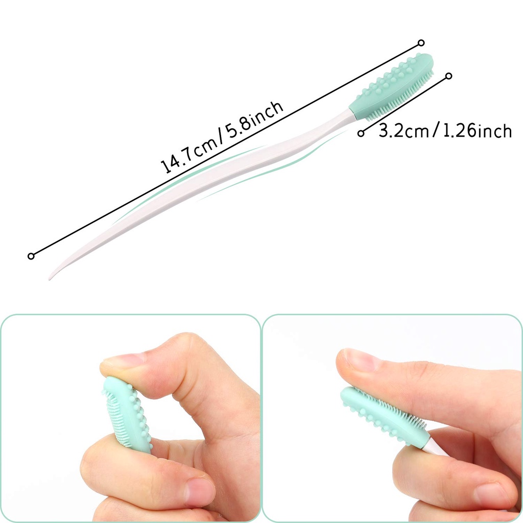Cọ Rửa Mặt Silicon Hai Mặt Tẩy Tế Bào Chết Chăm Sóc Da