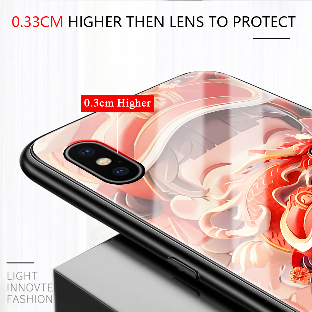 Jinsouwe Casing For Samsung Galaxy Note 10 Note 10 Lite Note 10 Plus Note 20 Note 20 Ultra Note 8 Note 9 Cartoon Dragon Baby Phone Case Shockproof Case Smooth Tempered Glass Protective Case