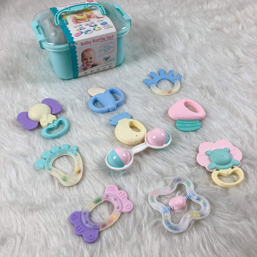 BỘ 10 MÓN ĐỒ CHƠI, GẶM NƯỚU AN TOÀN cho bé {Đồ chơi gặm nướu cho bé}