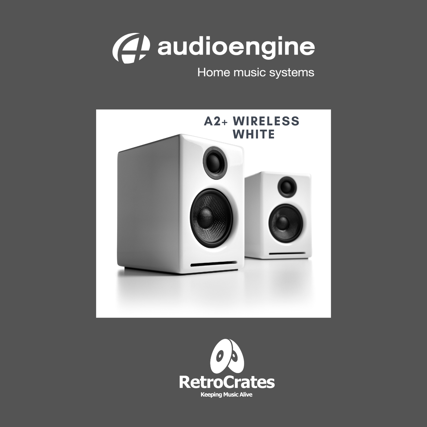 audioengine a2+ Wireless ホワイト Audioengine A2+ Plus Wireless Speaker Bluetooth | Desktop