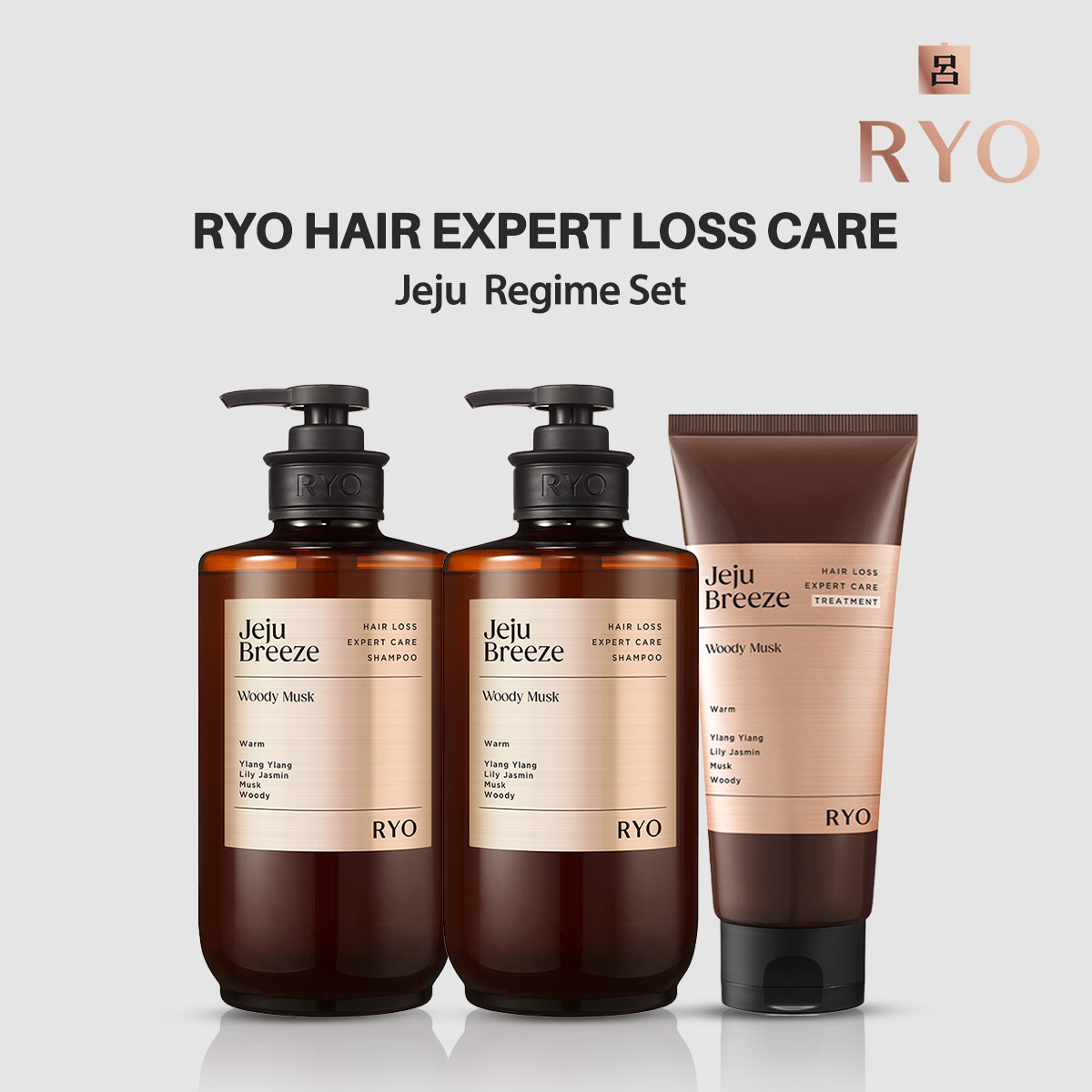 Ryo Hair Loss Expert Care Jeju Breeze Regime Set Shampoo + Hair