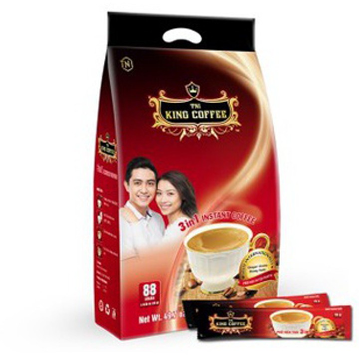 King_B88_ Instant Coffee King Coffee 3in1 Instant Coffee Bag of 88 Packs