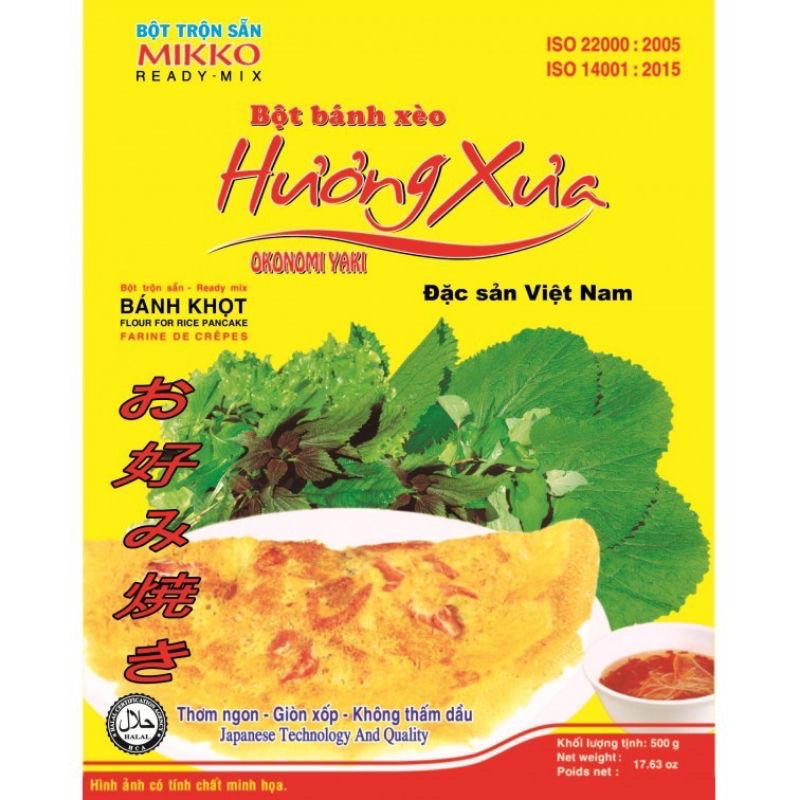 Bột Bánh Xèo Hương Xưa 500gr ( Nguyên Liệu Làm Bánh )